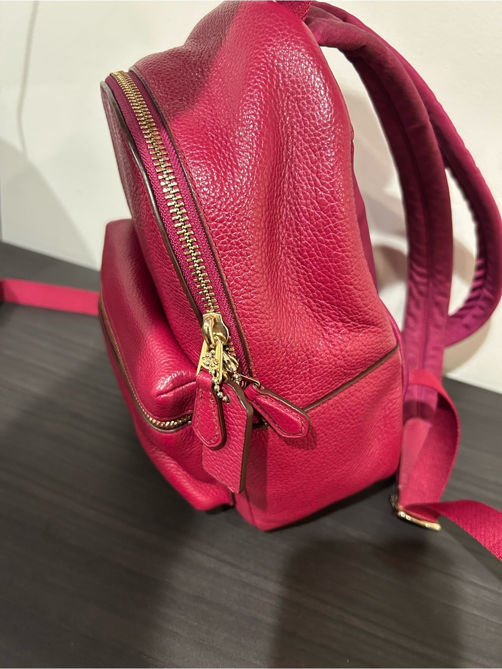 Coach Mini Charlie Backpack in Pebble Leather EUC - Picture 12 of 12